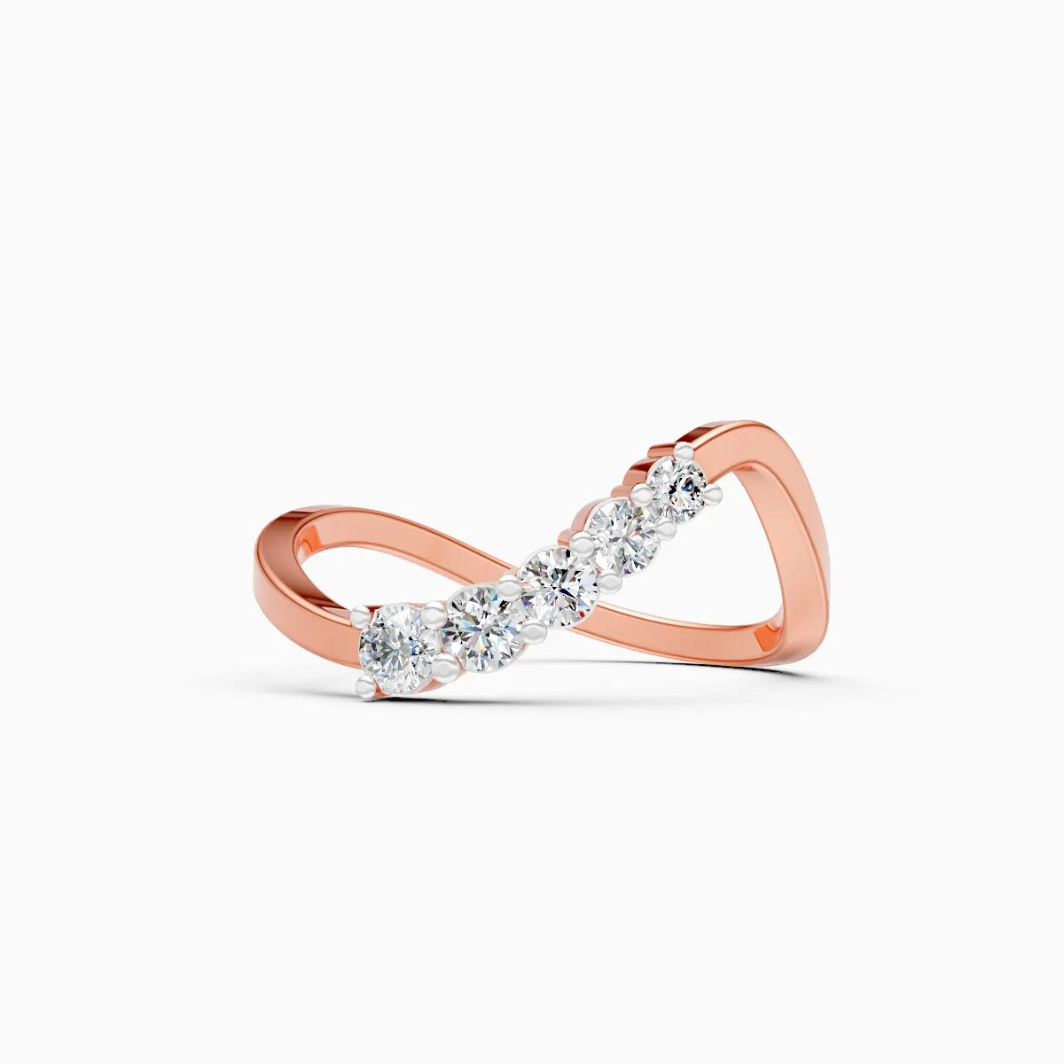 Twisted Grace Lab Grown Diamond Ring