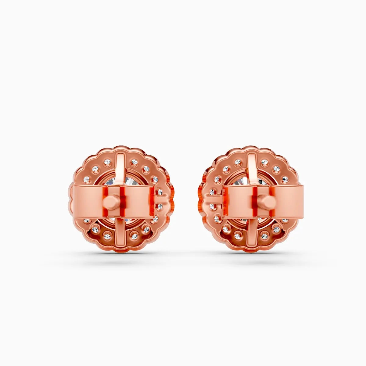 Halo Blossom Lab Grown Diamond Earrings