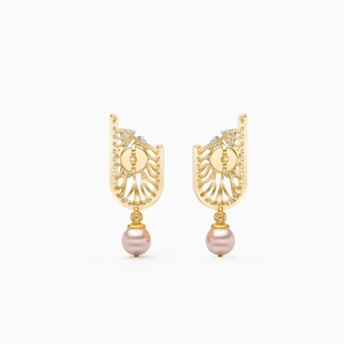 Serene Curve Lab Grown Diamond Earrings