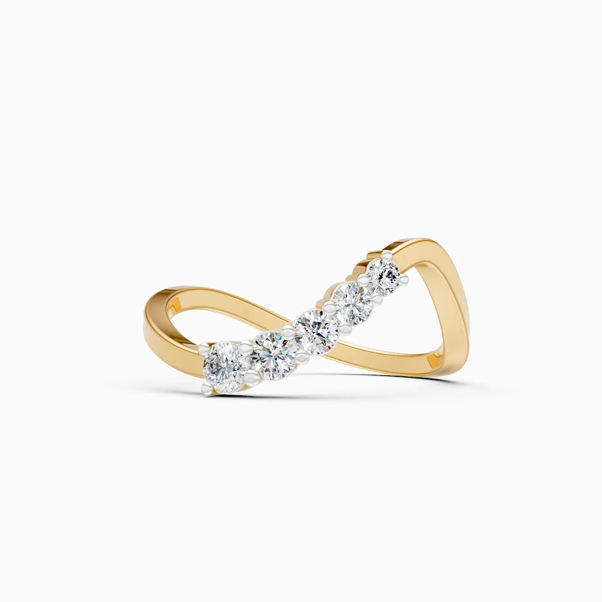 Twisted Grace Lab Grown Diamond Ring