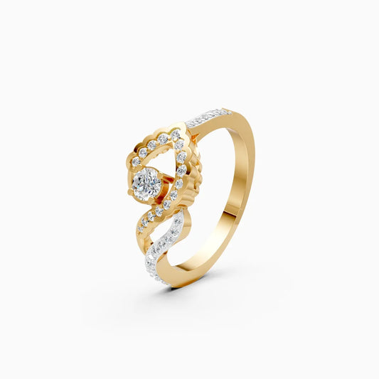 Infinity Swirl Lab Grown Diamond Ring