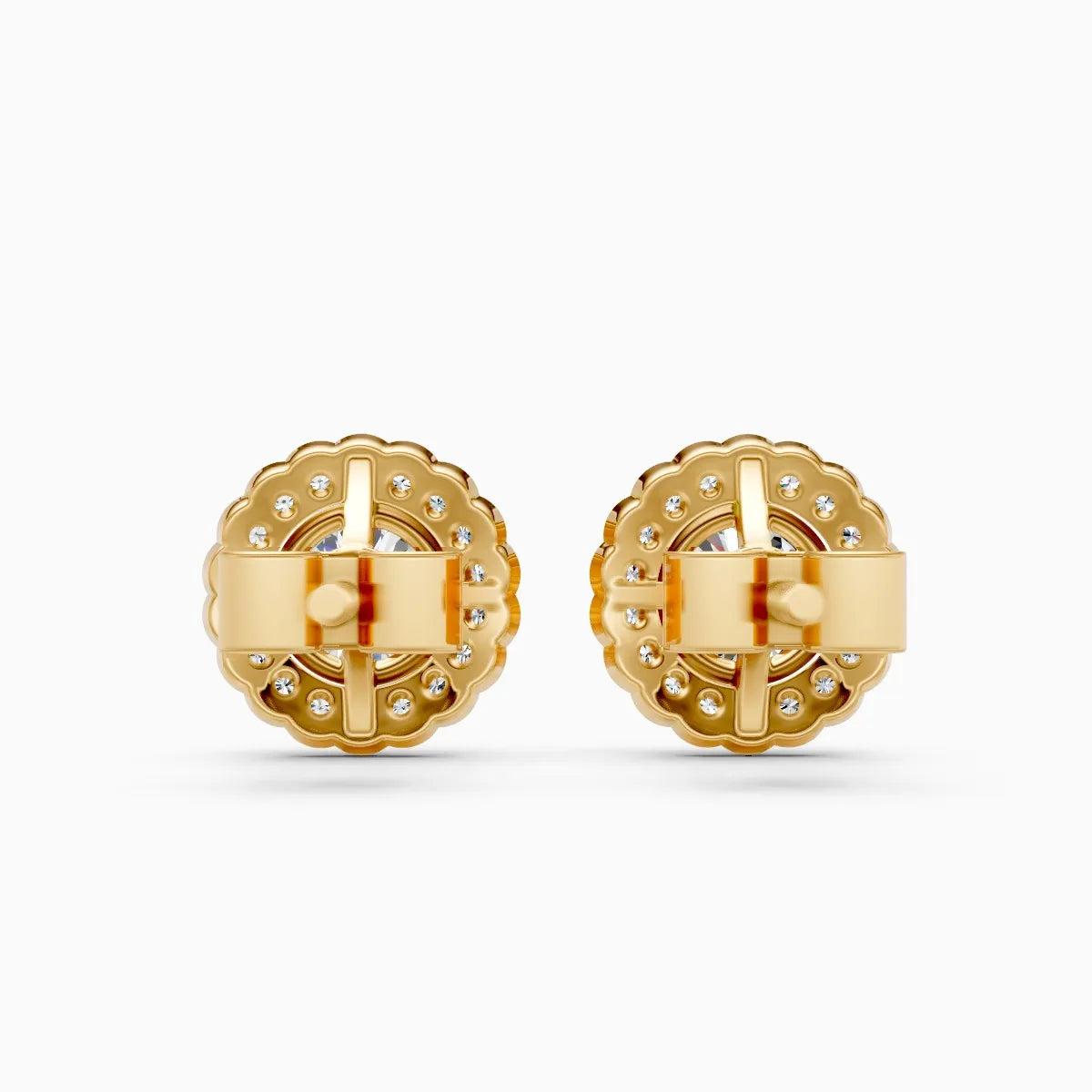 Halo Blossom Lab Grown Diamond Earrings