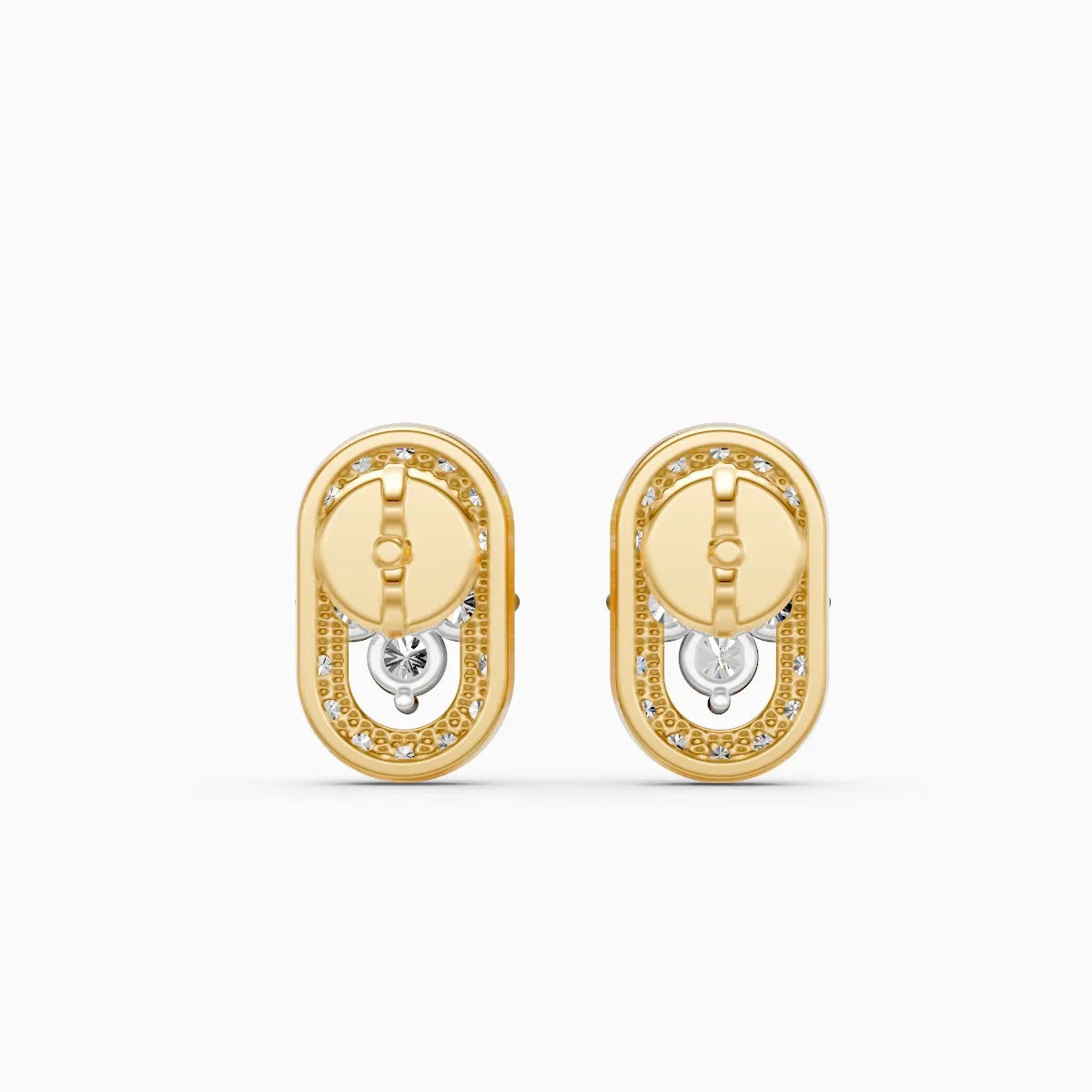 Pill Radiance Floral Cluster Lab Diamond Earrings