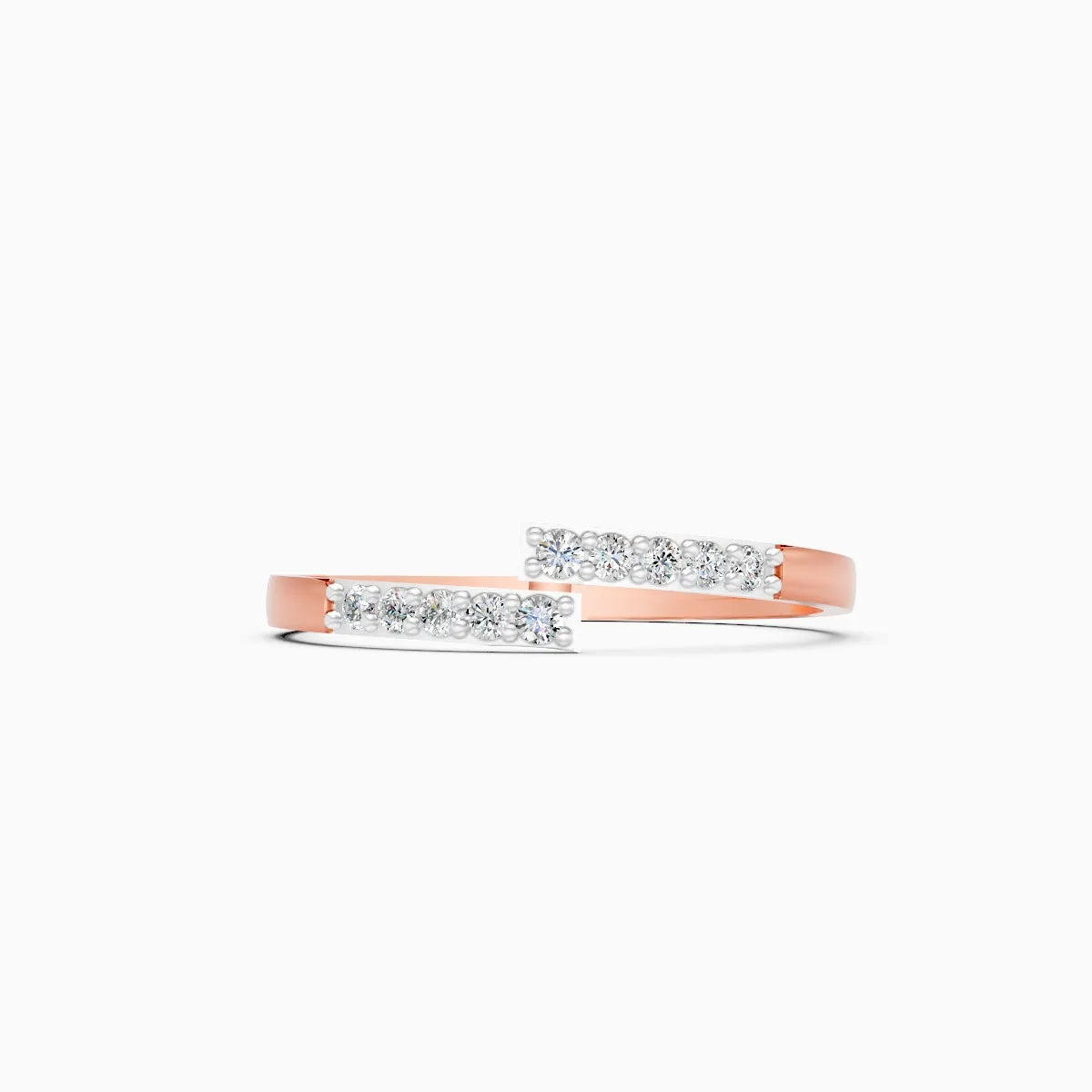 Open Diamond Bar Ring