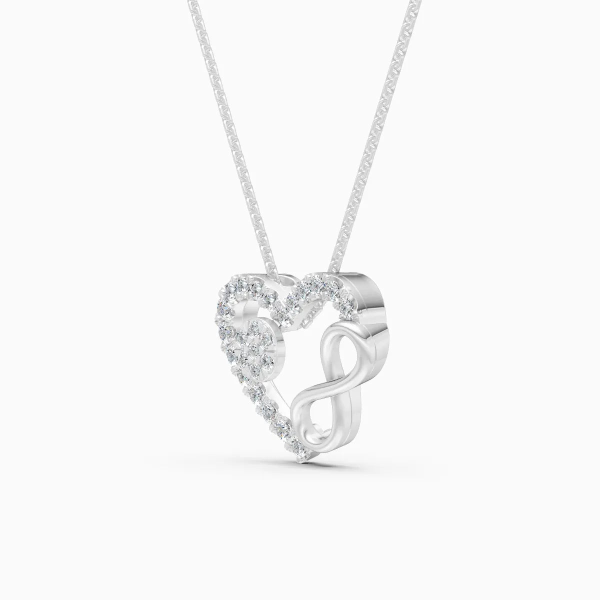 Boundless Heart Infinity Diamond Necklace
