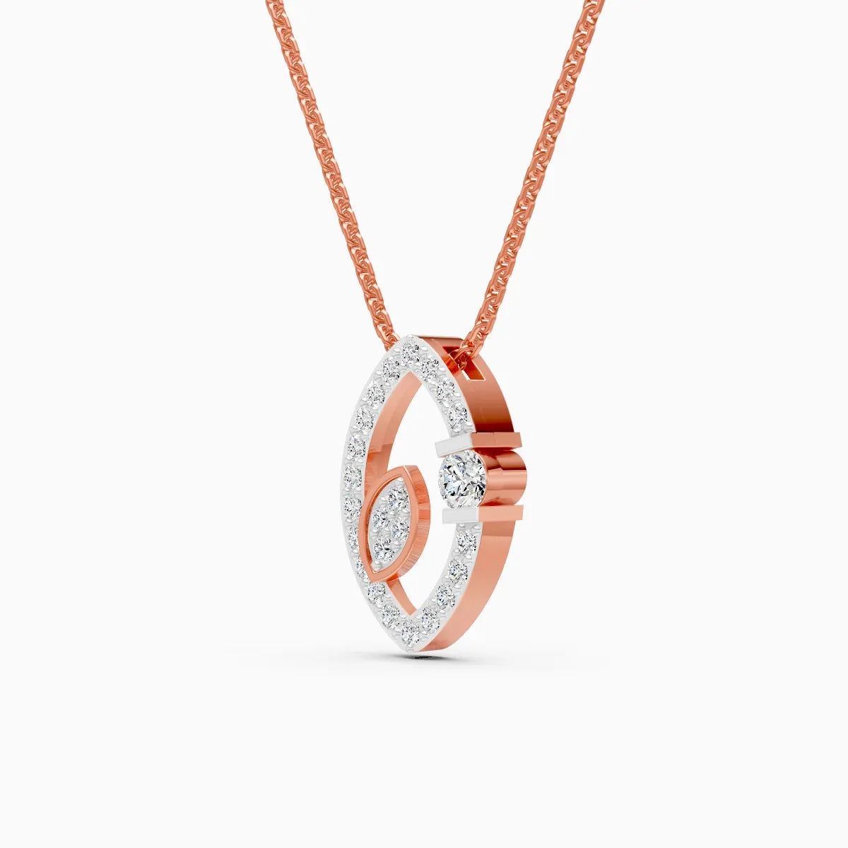 Marquise Fusion Tiny diamond Necklace