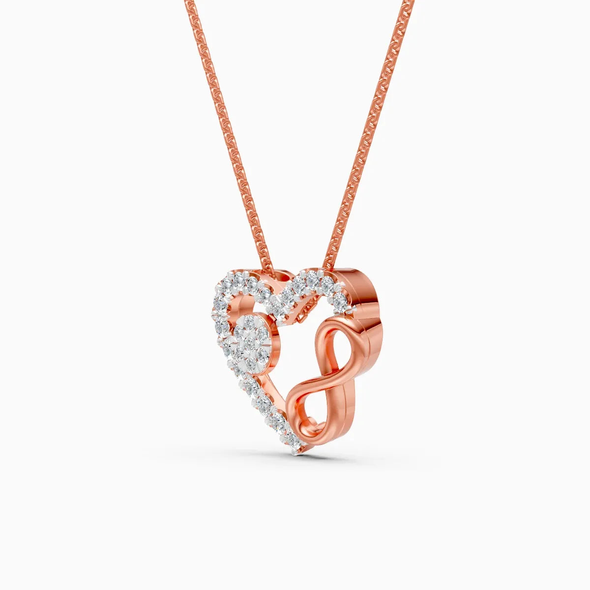 Boundless Heart Infinity Diamond Necklace