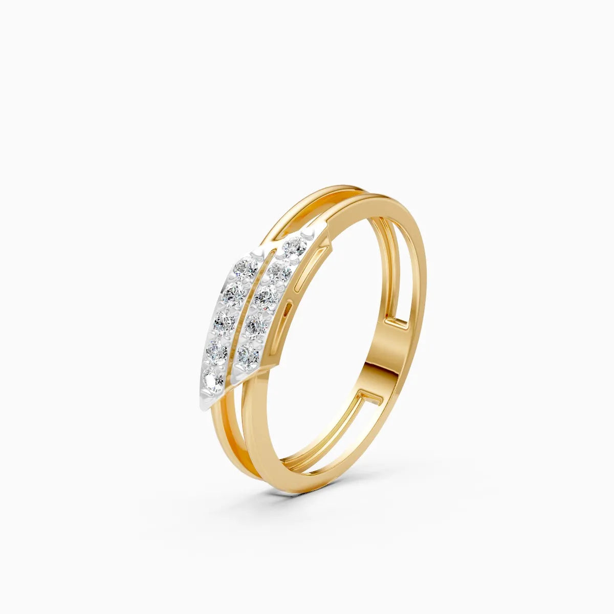 Twin Bar Diamond Ring
