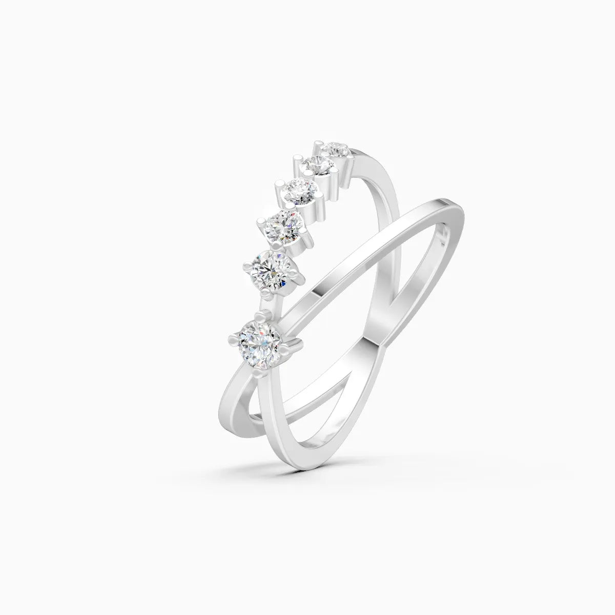 Criss Cross Glow Lab Grown Diamond Ring