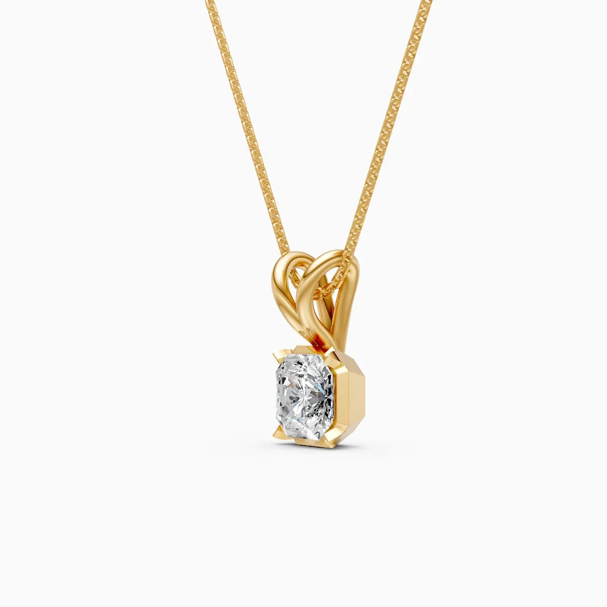 Aurora Radiant Diamond Pendant