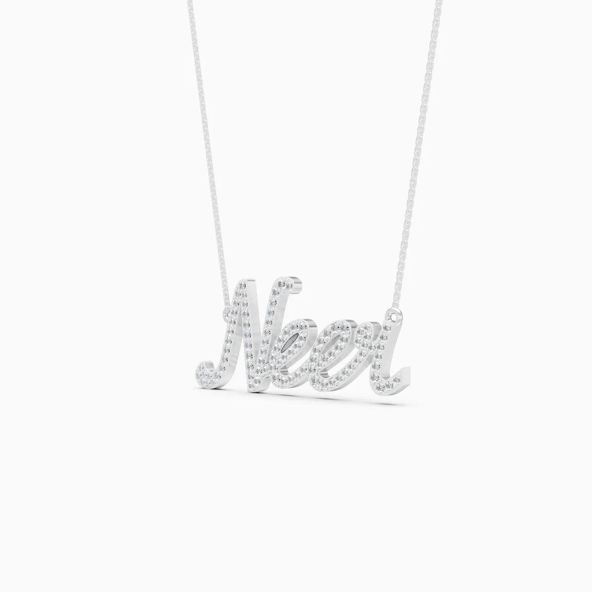 Name Lab Grown Diamond Necklace