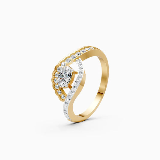 Eclat Curve Lab-Grown Diamond Ring