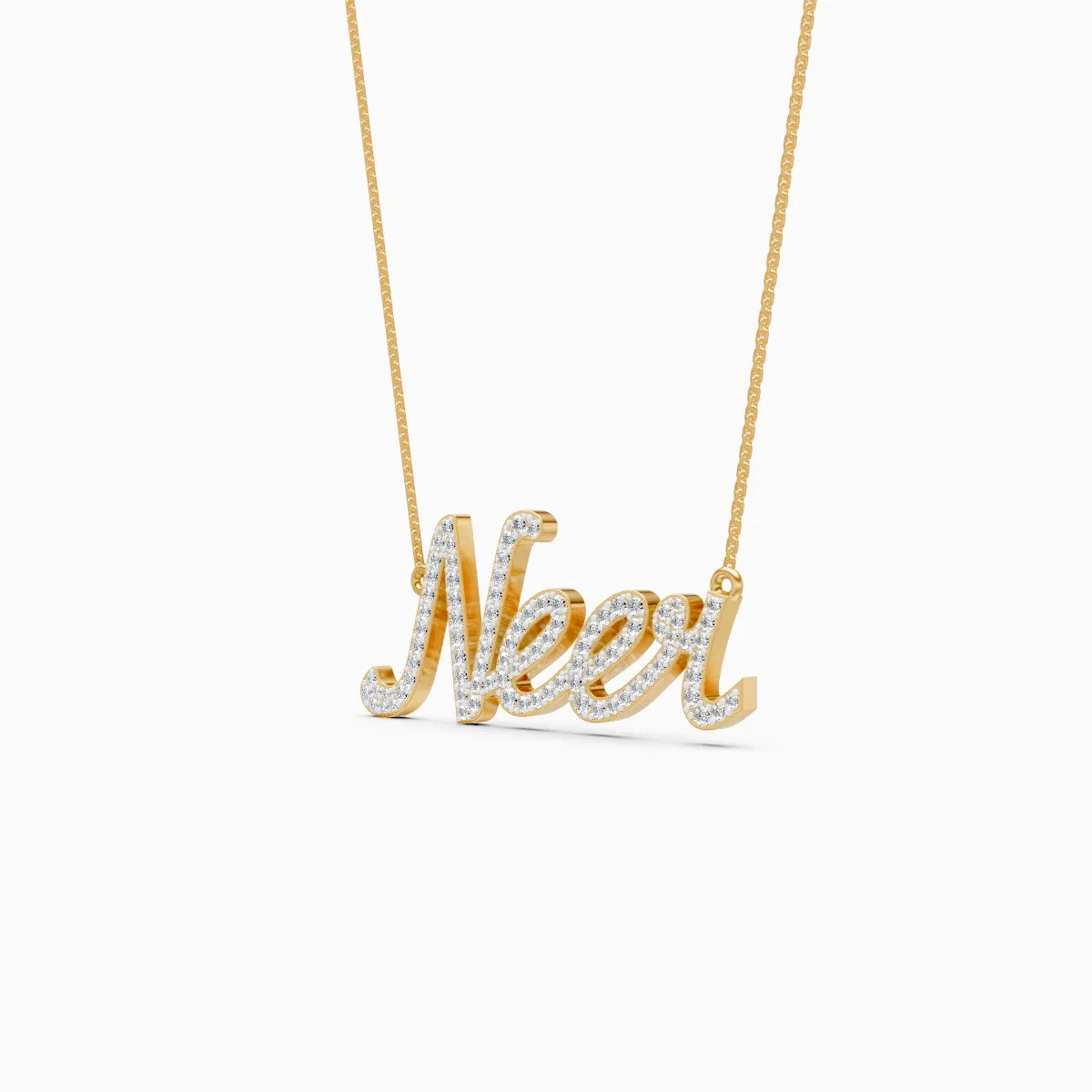 Name Lab Grown Diamond Necklace