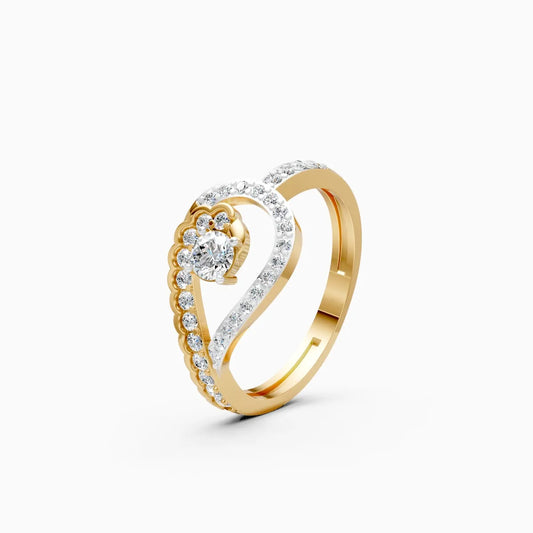 HaloTwist Lab Grown Diamond Ring