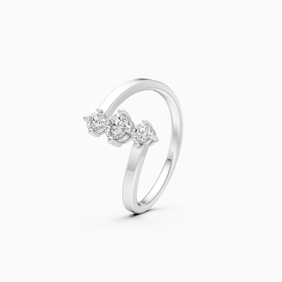 Twin Arc Lab Grown Diamond Ring
