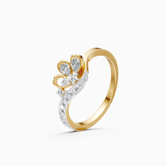 Royal Petal Diamond Ring