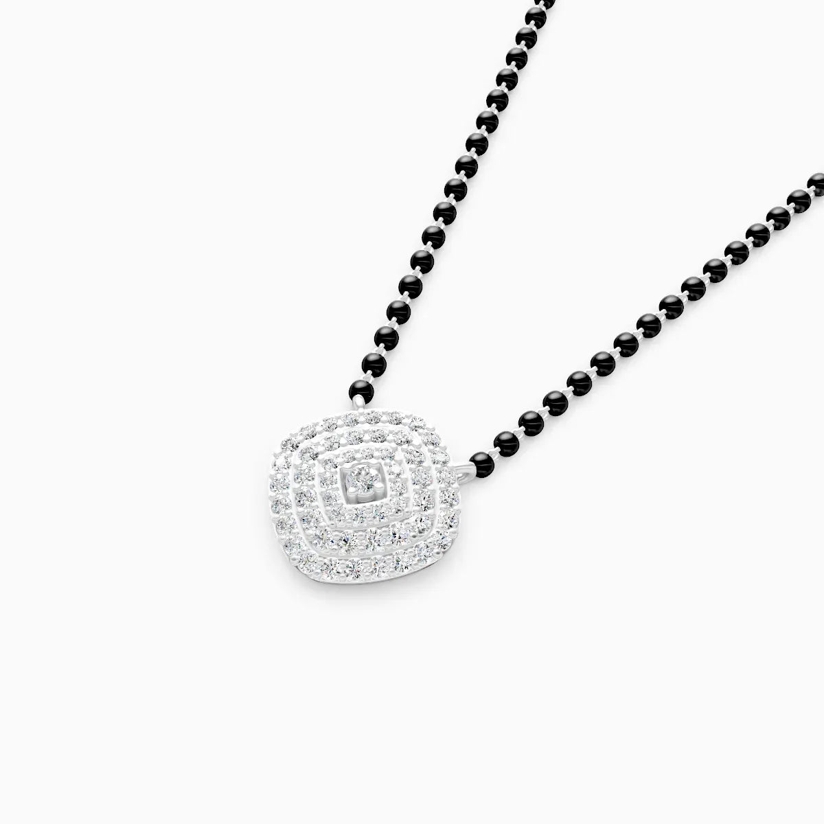 Cushion Shape Lab Grown Diamond Mangalsutra