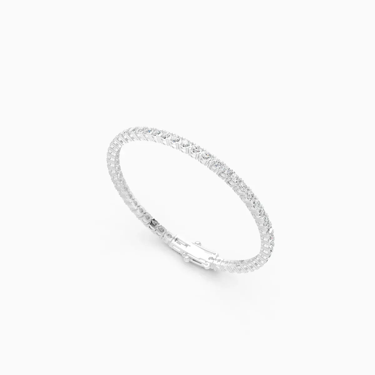 Round Solitaire Tennis Bracelet