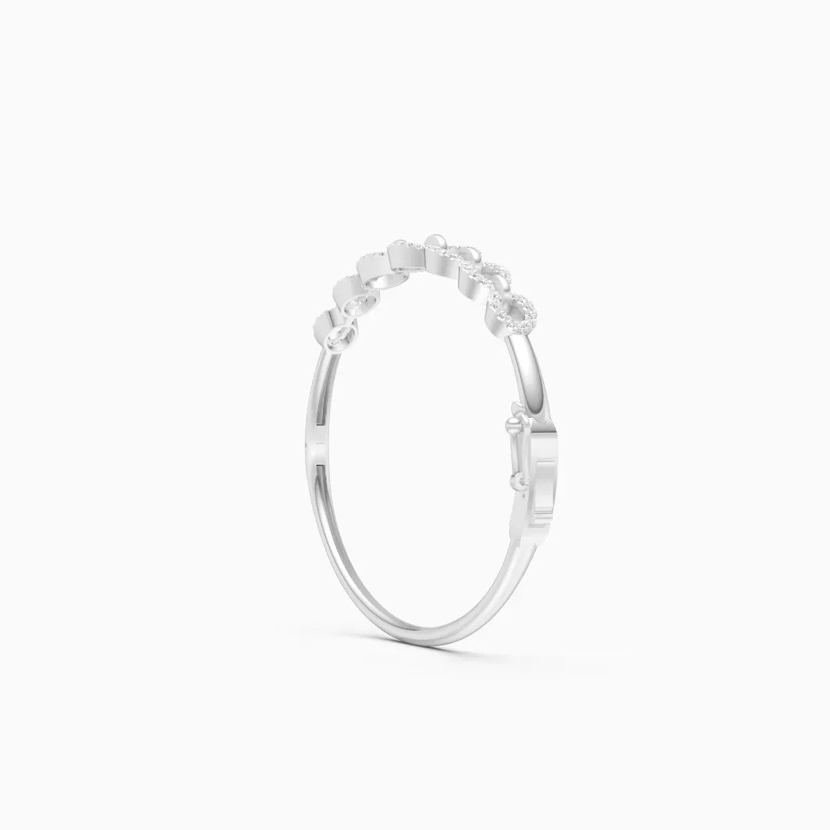 Classy Linked Design Diamond Bracelet