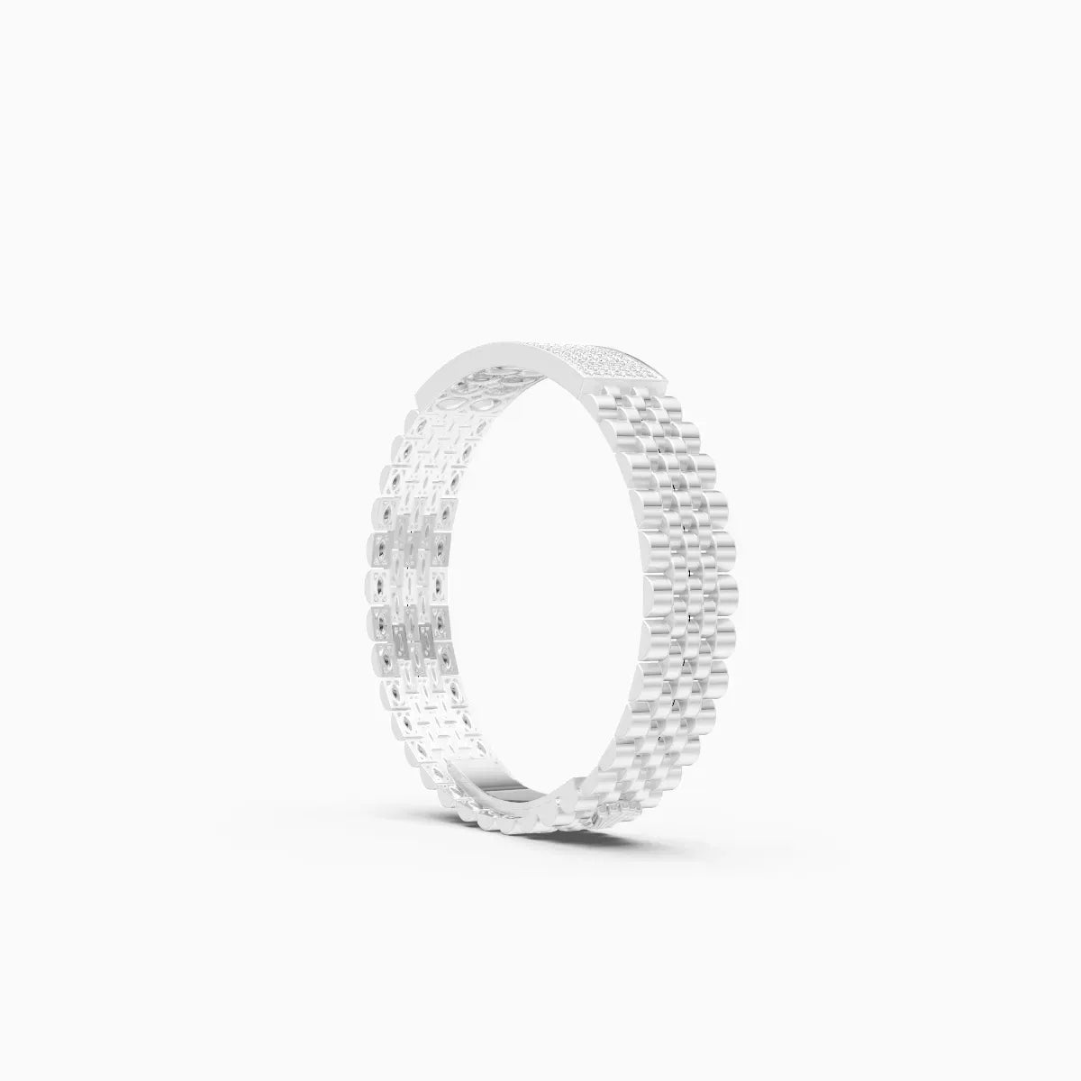 Luxurious Gold and Diamond Men's Bracelet