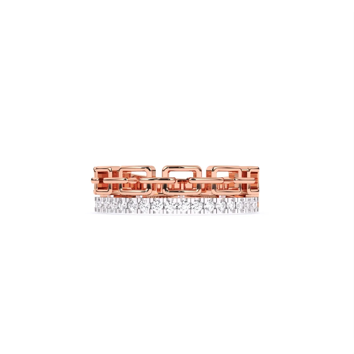 Elegance Linked Diamond Band Ring