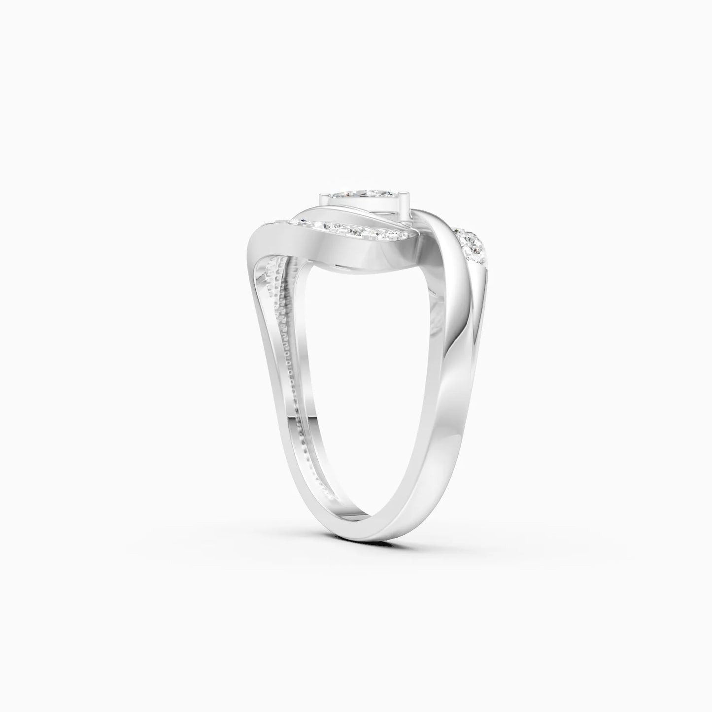 Celestial Petal Lab Grown Diamond Ring