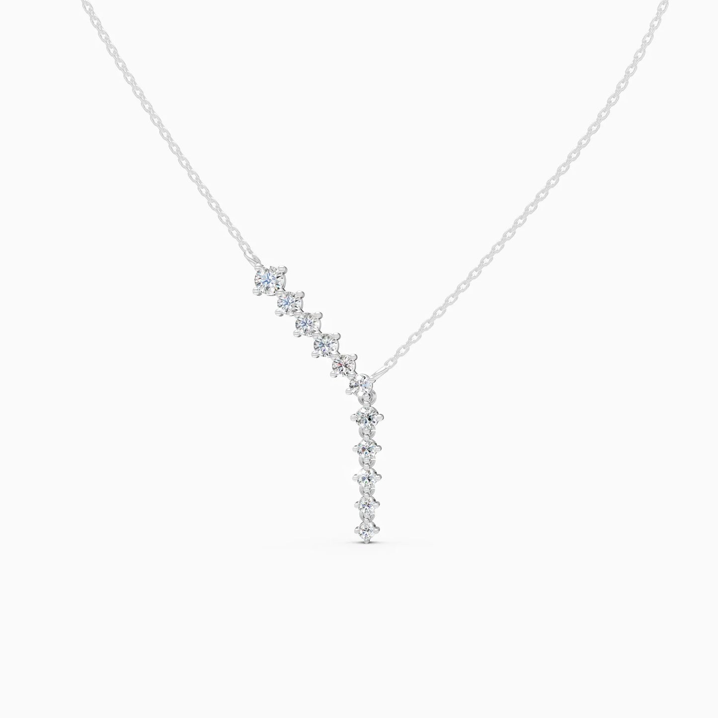 Aurora Line Lab Grown Diamond Necklace