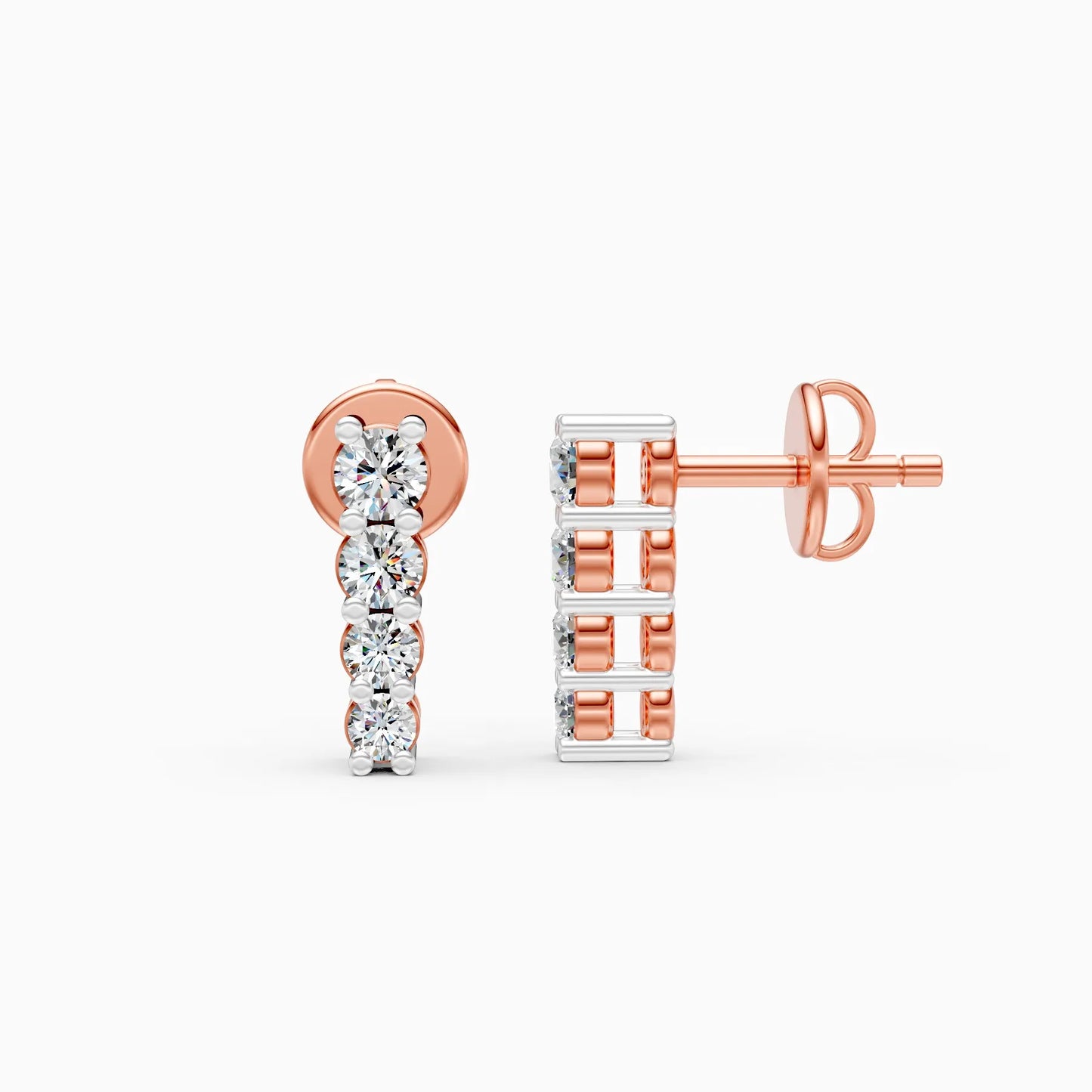 Minimal Luxe Lab Grown Diamond Ear Studs