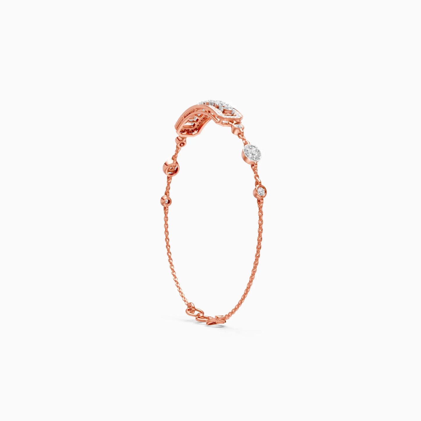 Regal Radiance Drop Diamond Bracelet