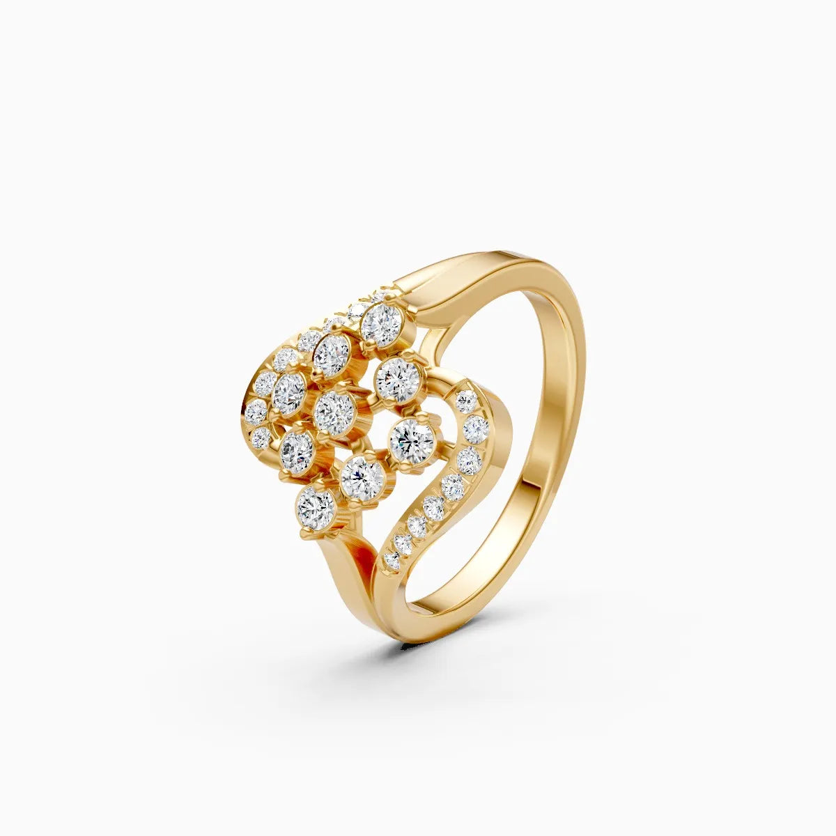 Whispering Petals Diamond Ring Timeless Elegance