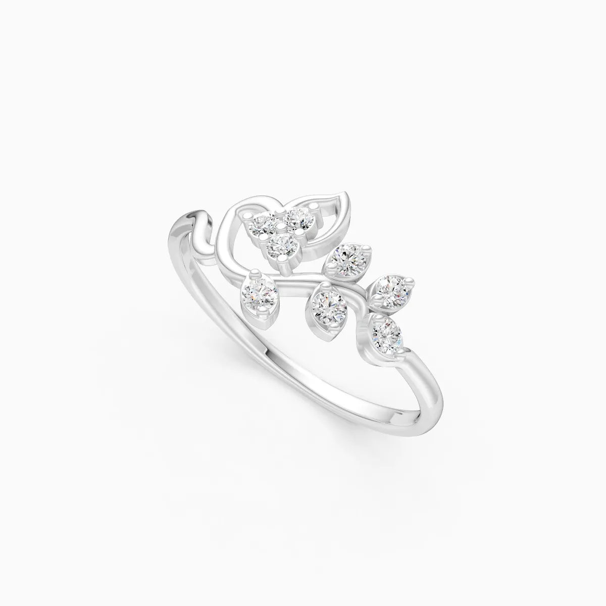 Floral Cluster Diamond Ring