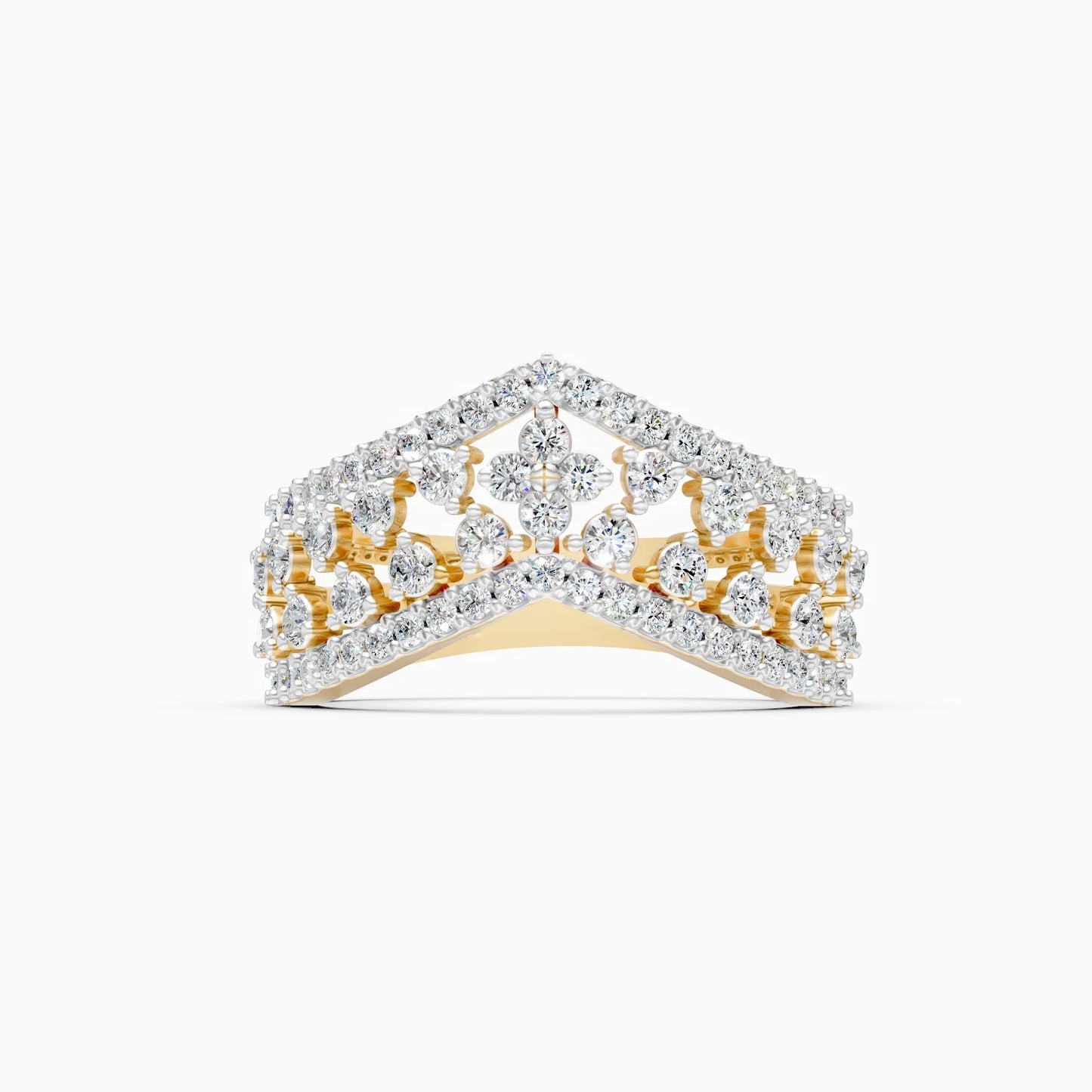 Crown Charm Lab Grown Diamond Ring