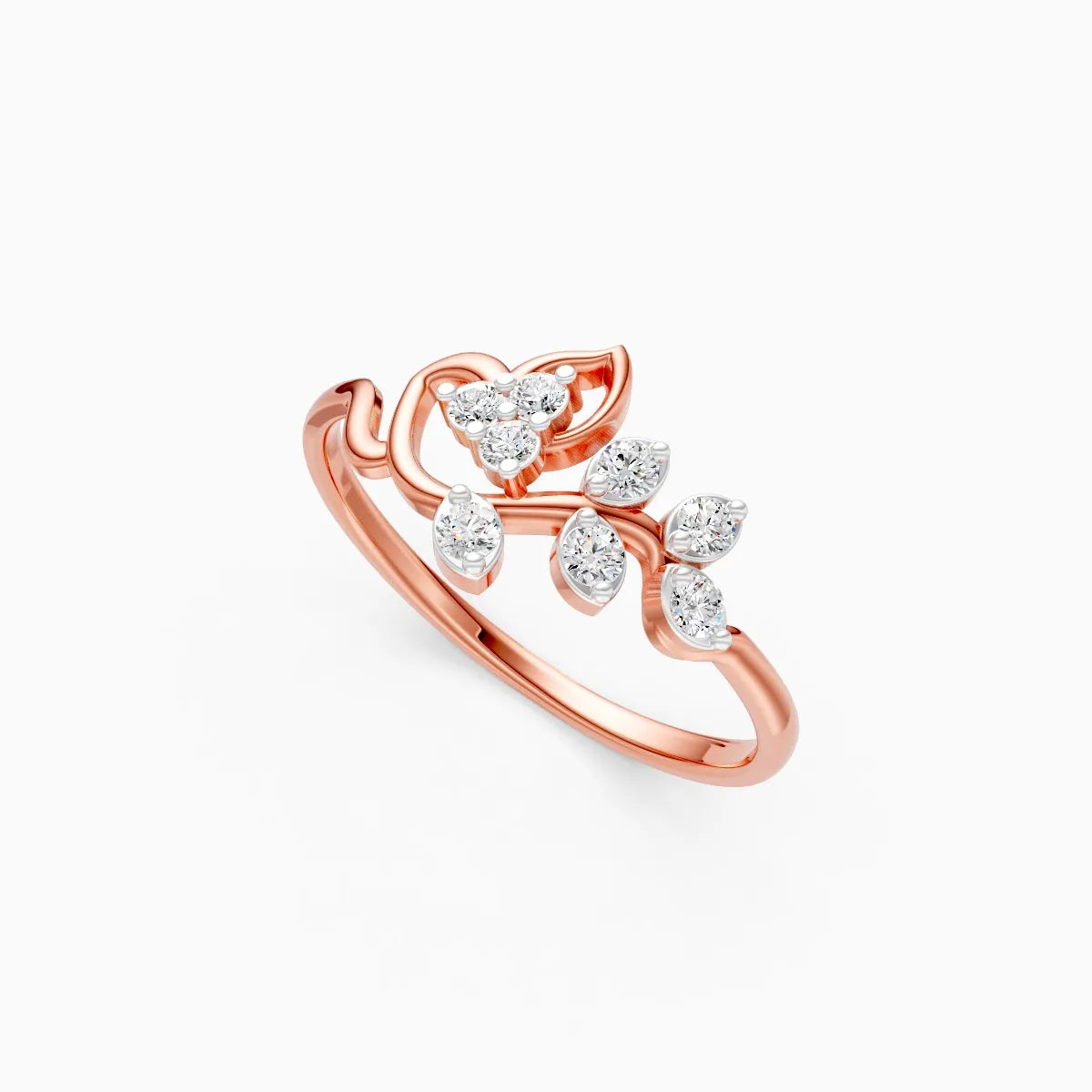 Floral Cluster Diamond Ring