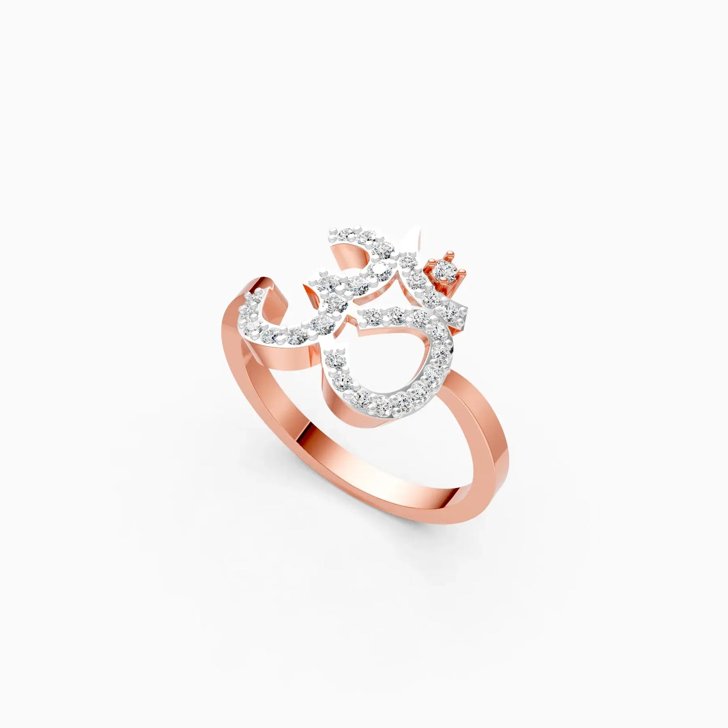 Spiritual Grace Om Band Ring