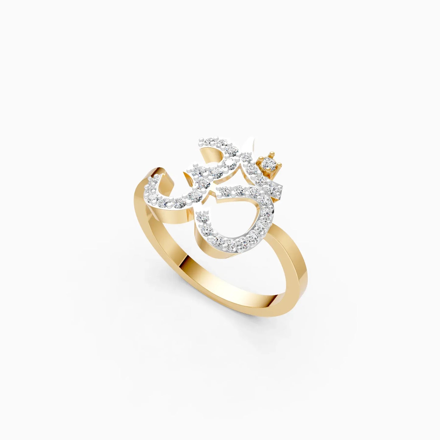Spiritual Grace Om Band Ring
