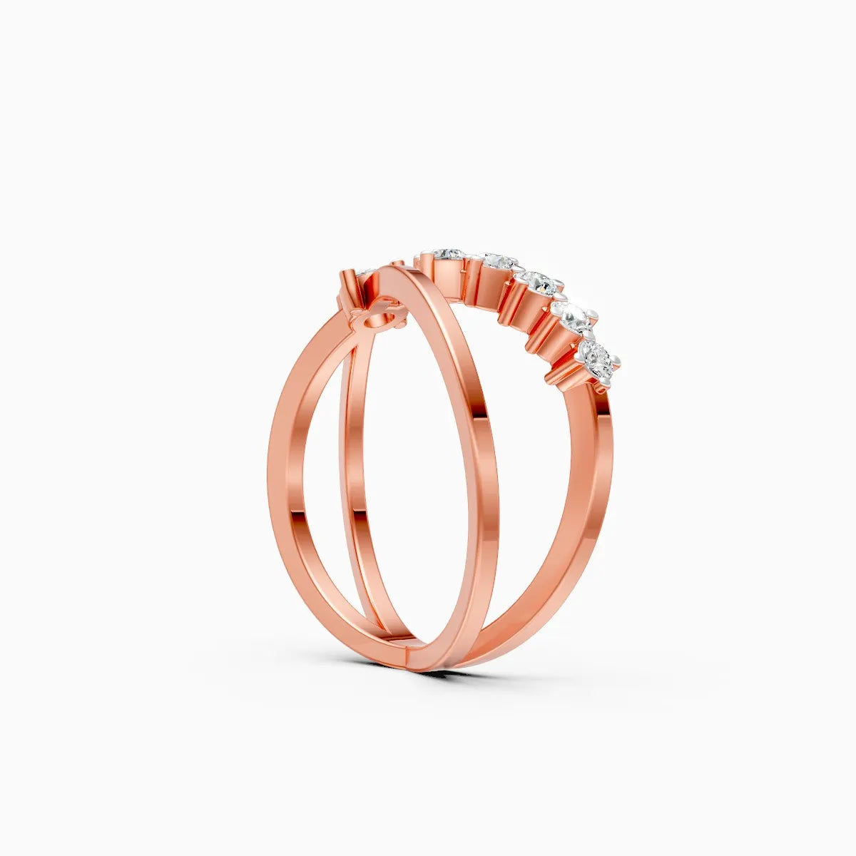 Criss Cross Glow Lab Grown Diamond Ring