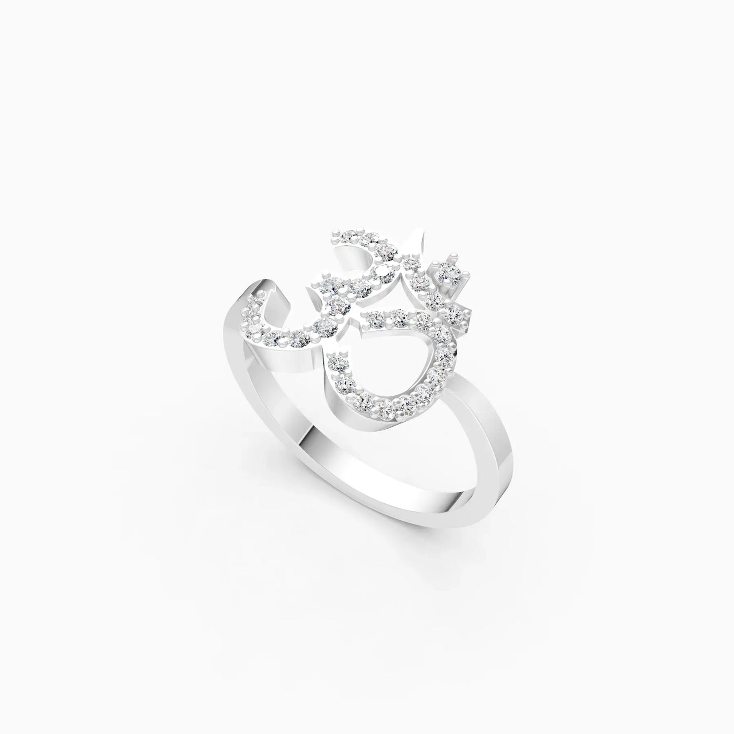 Spiritual Grace Om Band Ring
