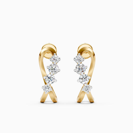 Twine Spark Lab Grown Diamond Earrings
