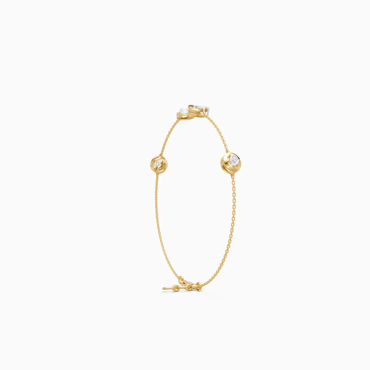Infinity Shape Round Box Chain Bracelet
