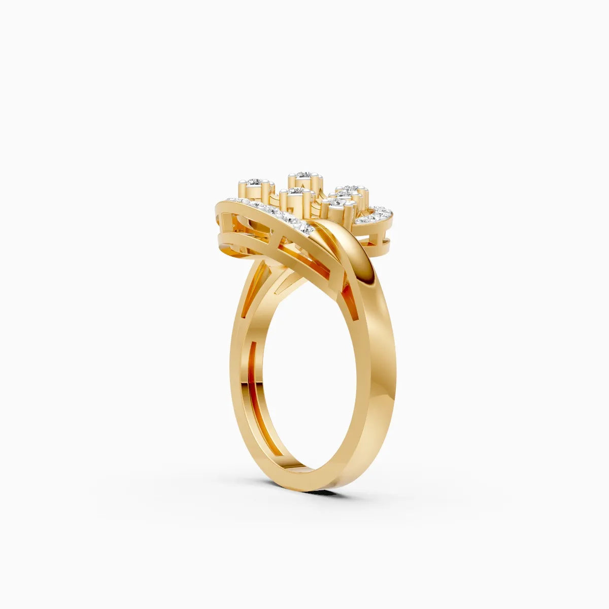 Classy Radiance Cluster Diamond Ring