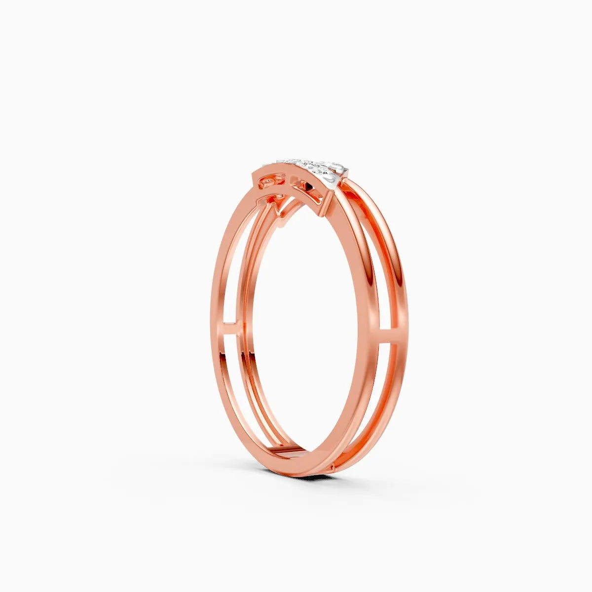 Twin Bar Diamond Ring