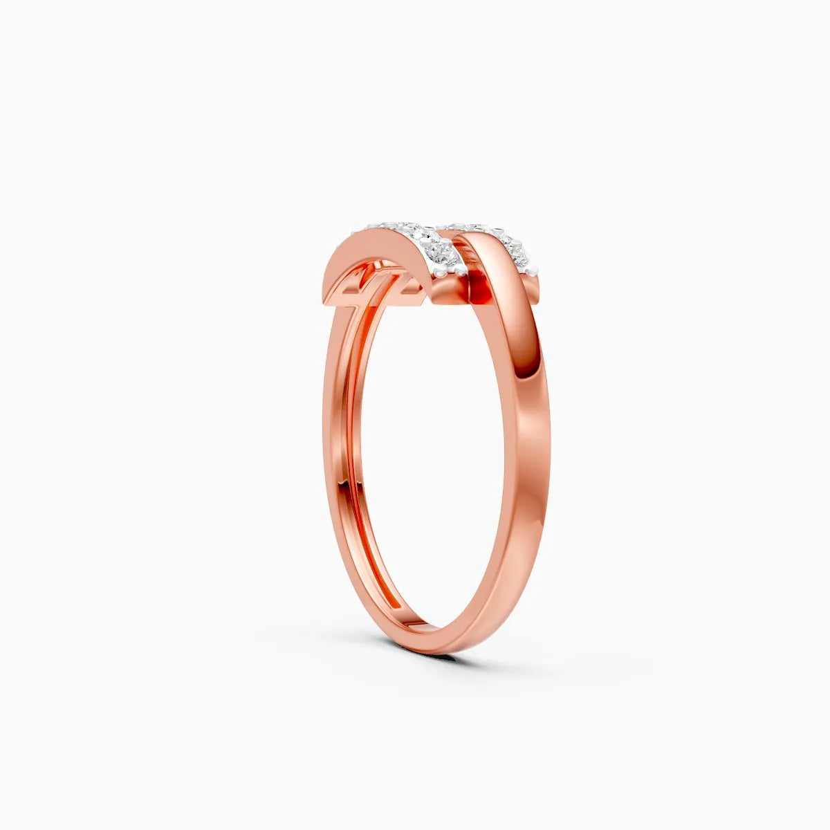 Open Curve Diamond Ring