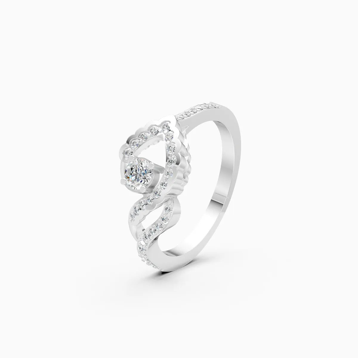 Infinity Swirl Lab Grown Diamond Ring