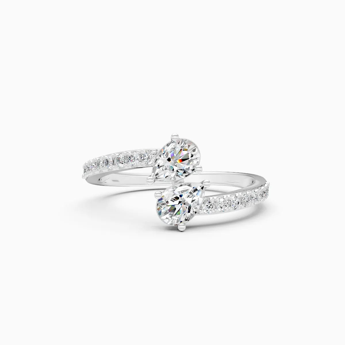 Twin Spark Lab Grown Diamond Ring