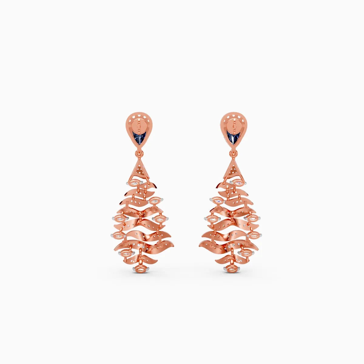 Ocean Drape Lab Grown Diamond Earrings