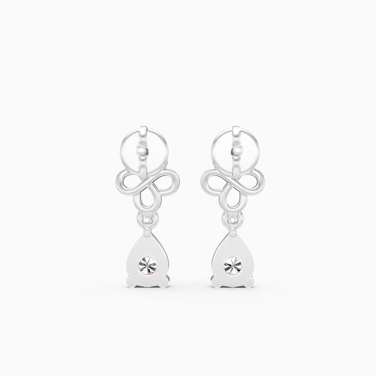 Elegance Knot Diamond Danglers