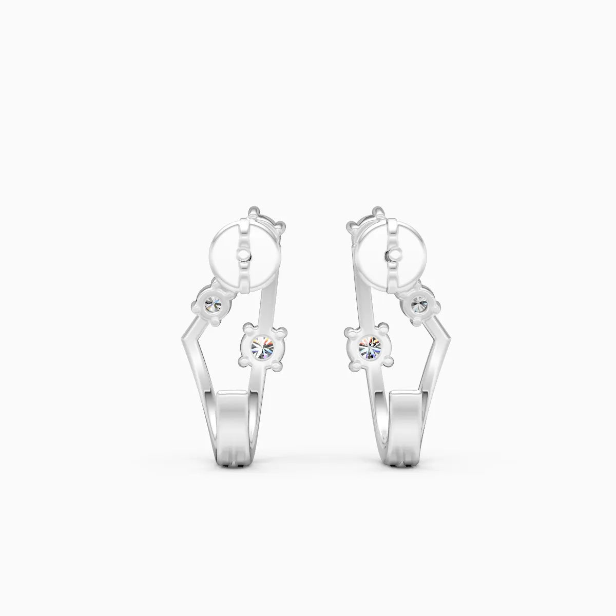 Lustra Edge Lab Grown Diamond Earrings