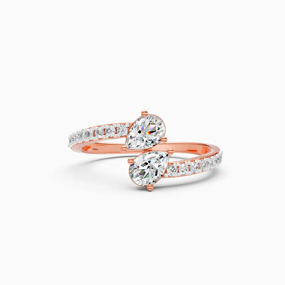 Twin Spark Lab Grown Diamond Ring