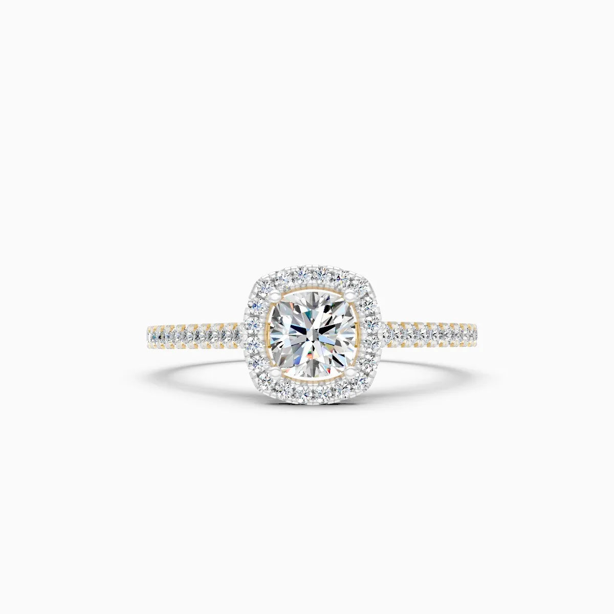 Square Centerpiece With Mini Diamond Band