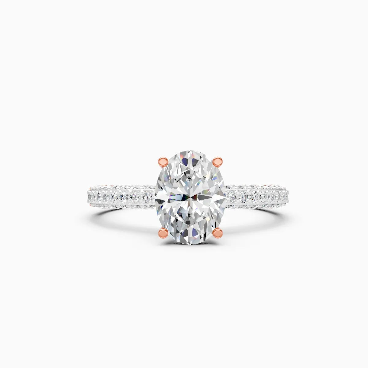 Grand Statement Oval Solitaire Diamond Ring